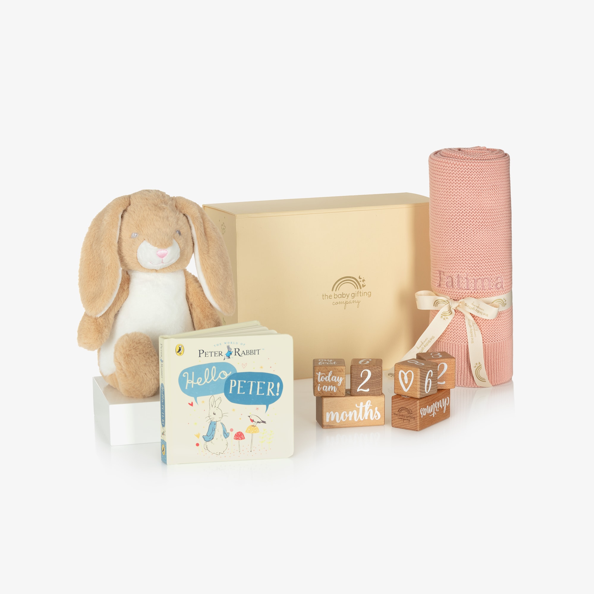 Blue Hop & Learn Personalised Baby Gift Set - View 1