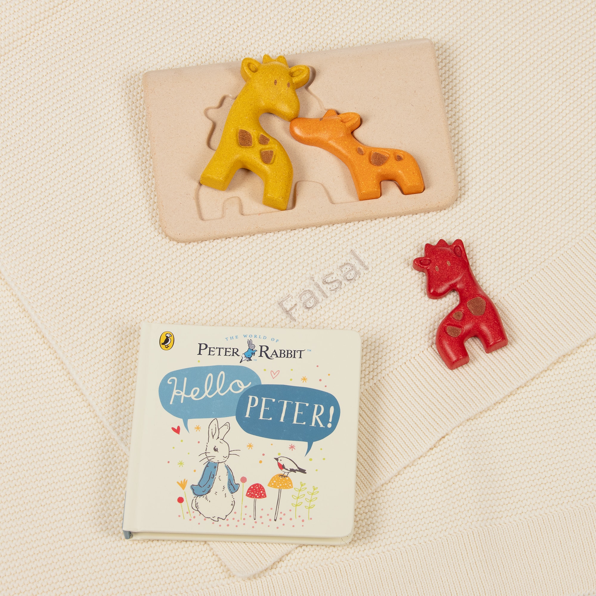 Ivory Cuddle, Play & Read Personalised Baby Gift Set - View 9