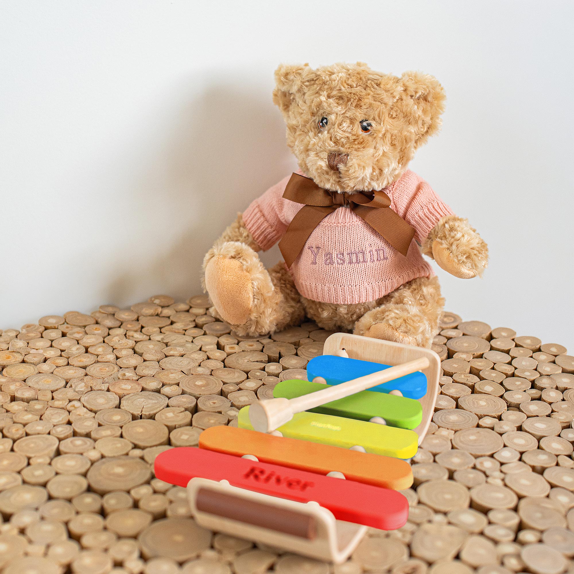 Ivory Personalised Music Baby Gift Set - View 2