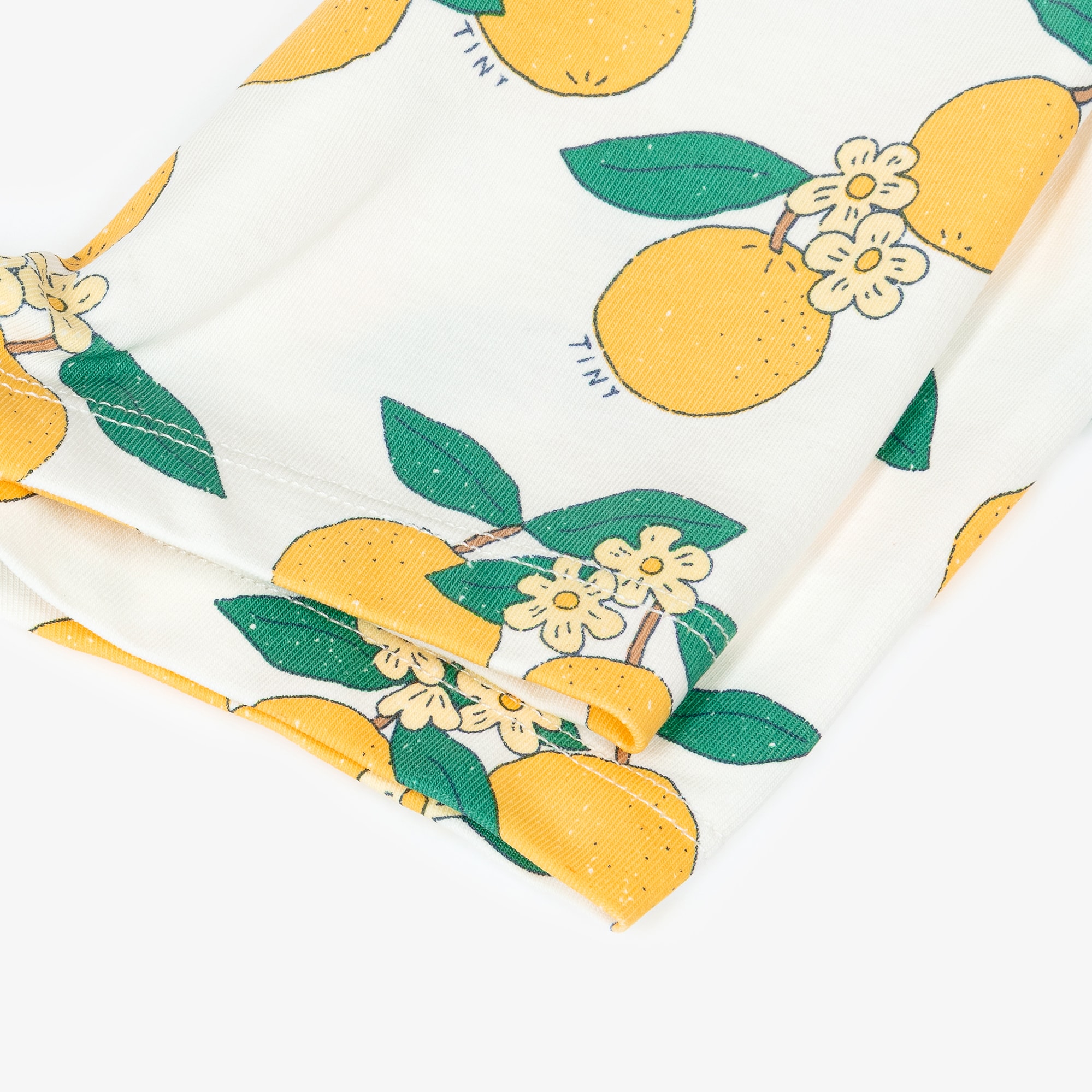 Baby Girls White Cotton Orange Print Shorts - View 3