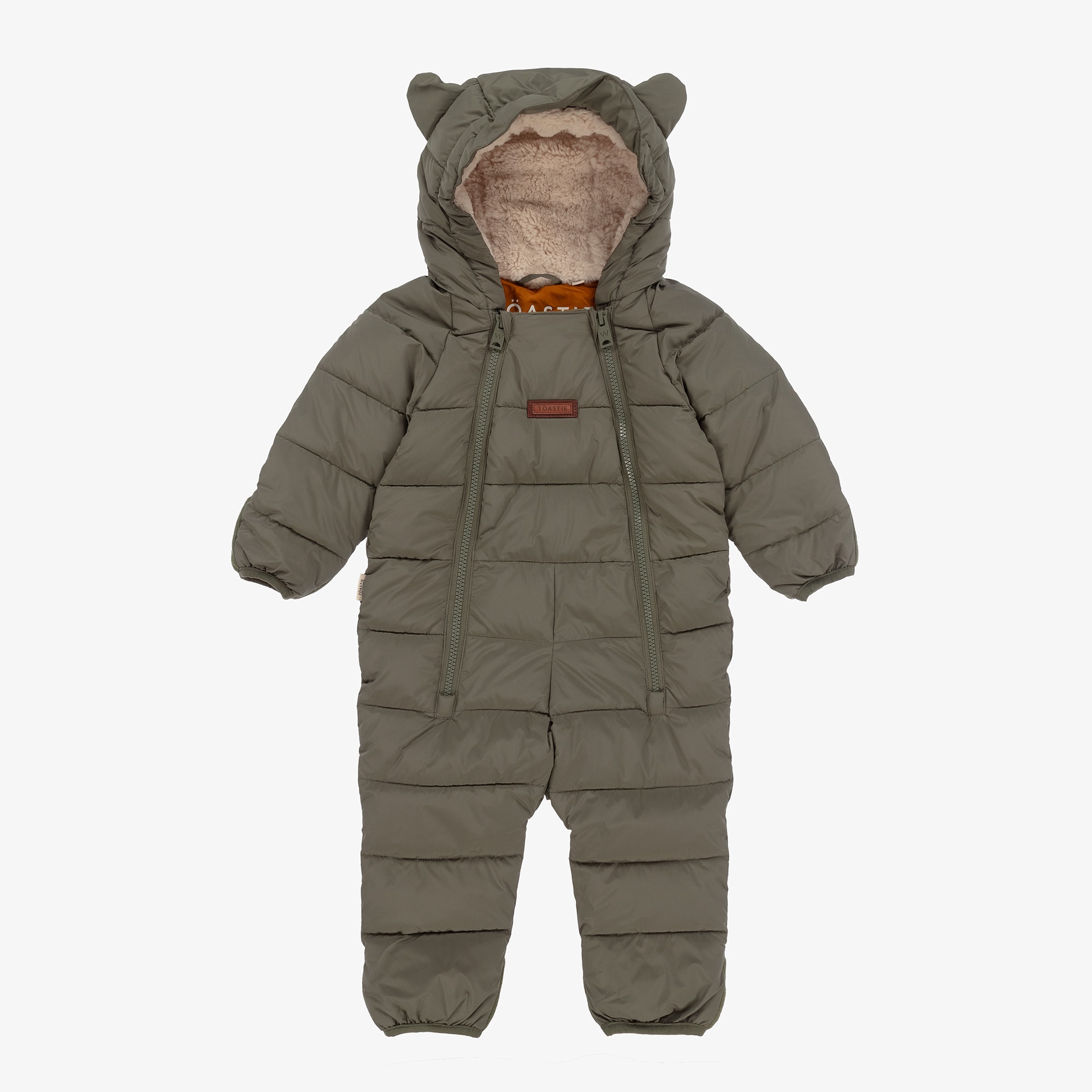 Sage Green Padded Snowsuit - View 1