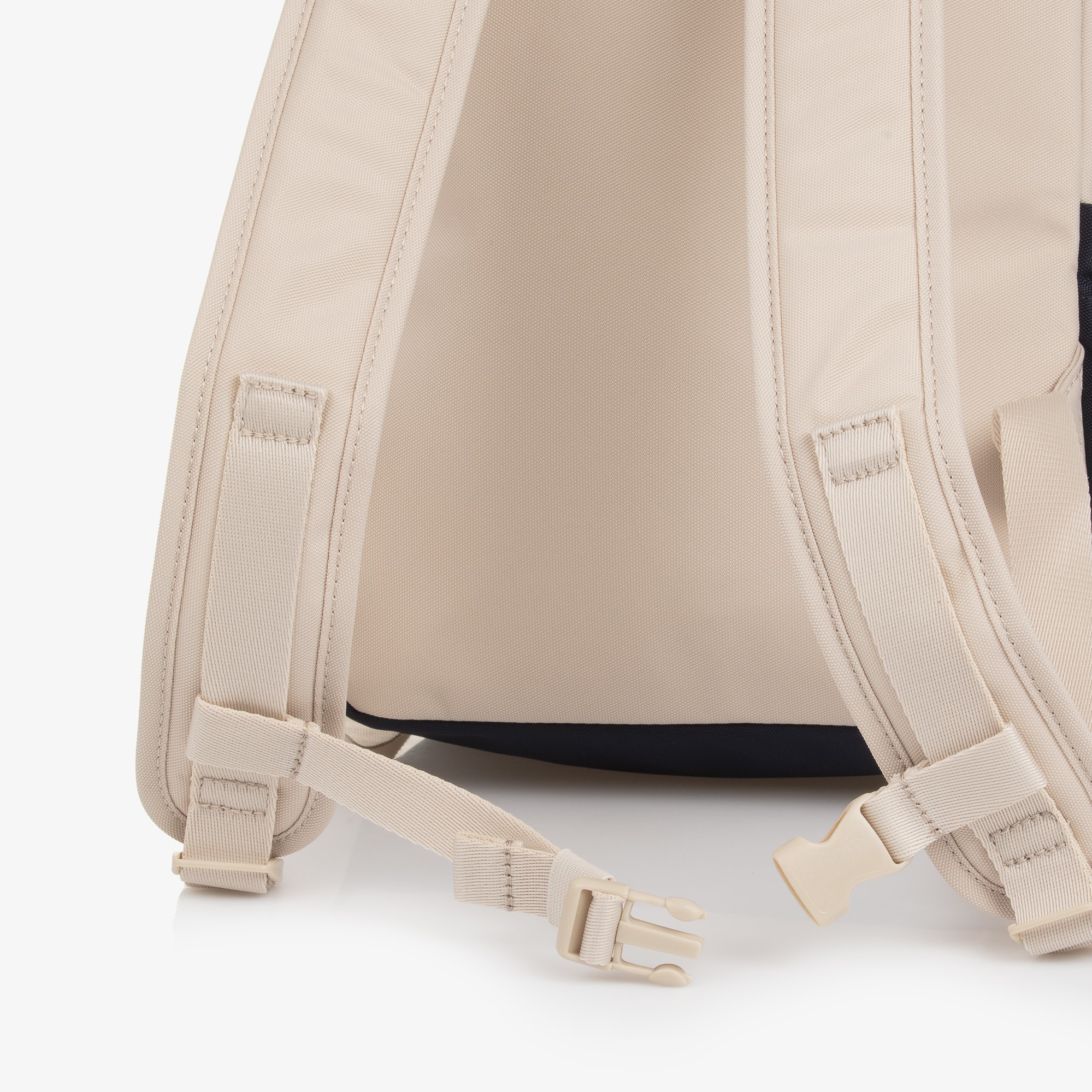 Beige & Blue Colourblock Backpack (38cm) - View 7