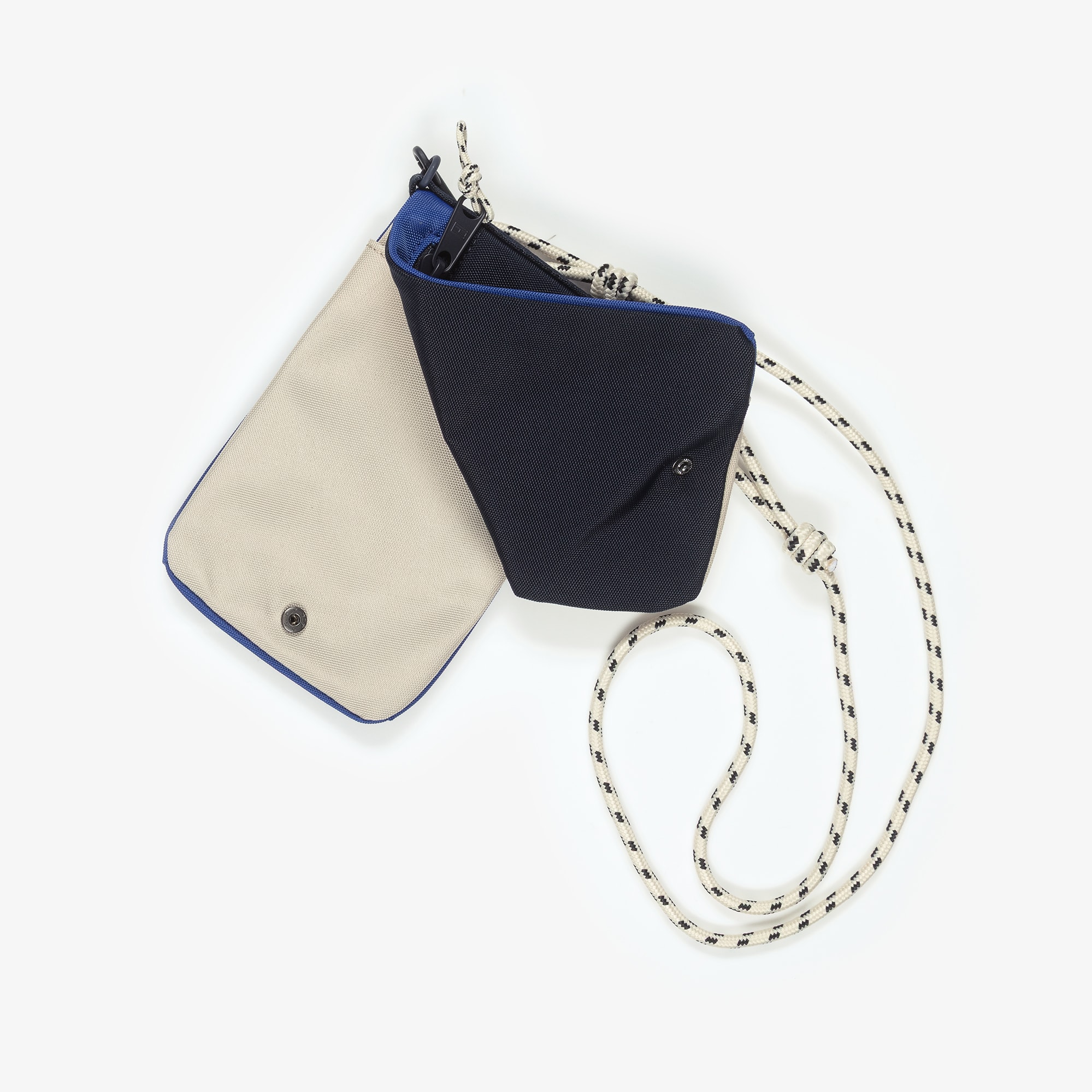 Blue Colorblock Crossbody Phone Pouch - View 3