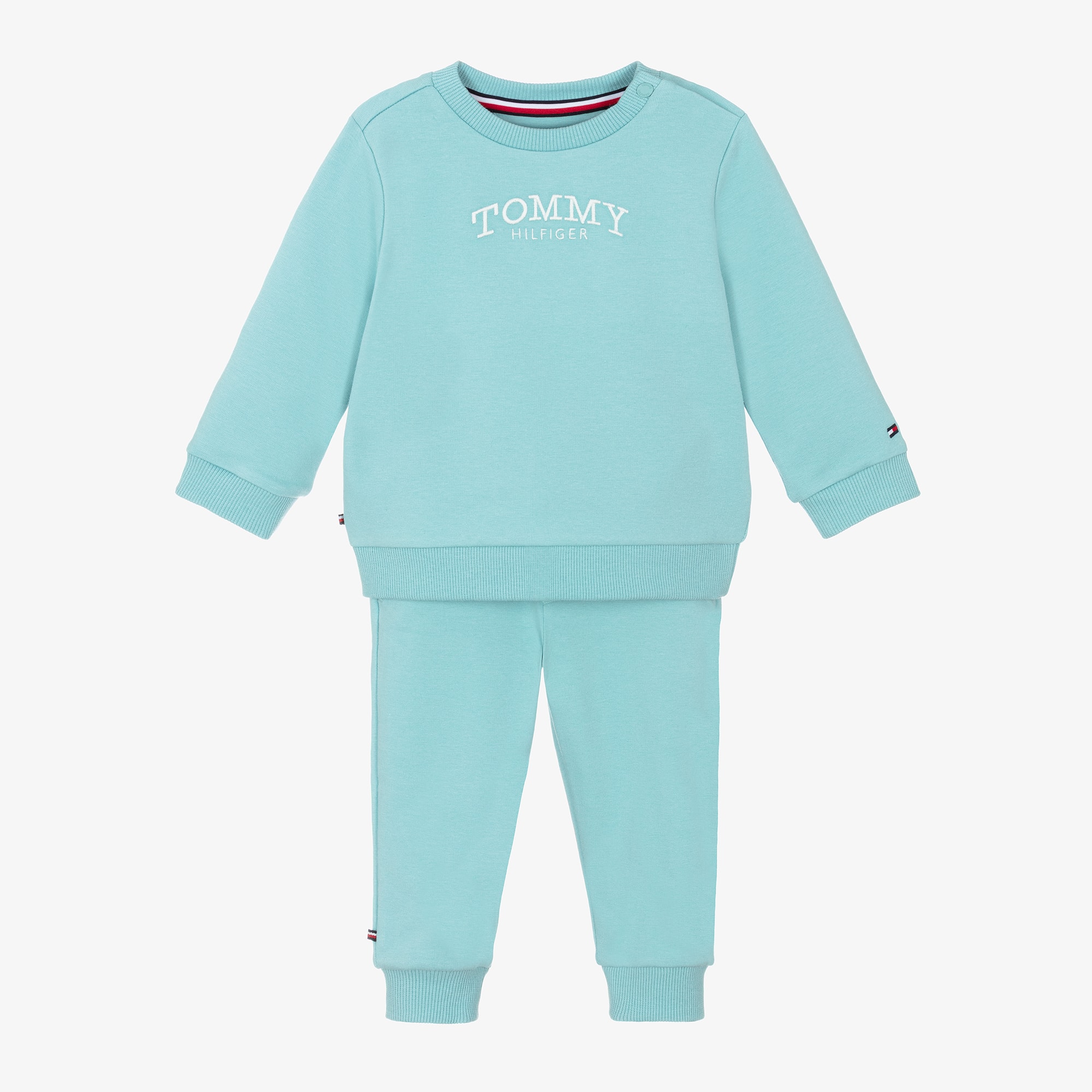 Lilac Purple Cotton Embroidered Logo Tracksuit - View 1
