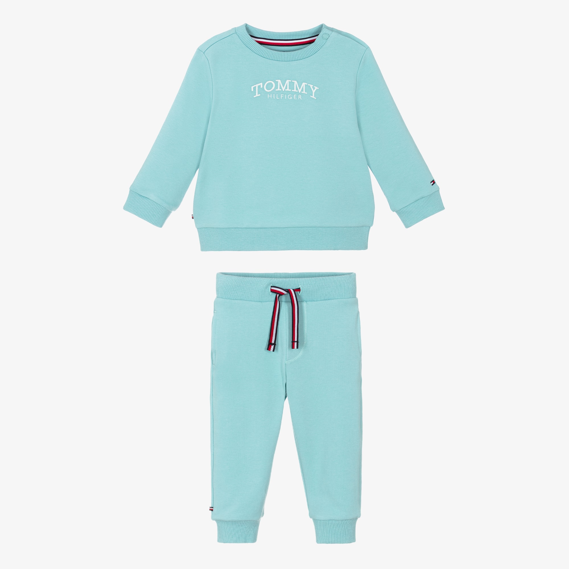 Lilac Purple Cotton Embroidered Logo Tracksuit - View 2