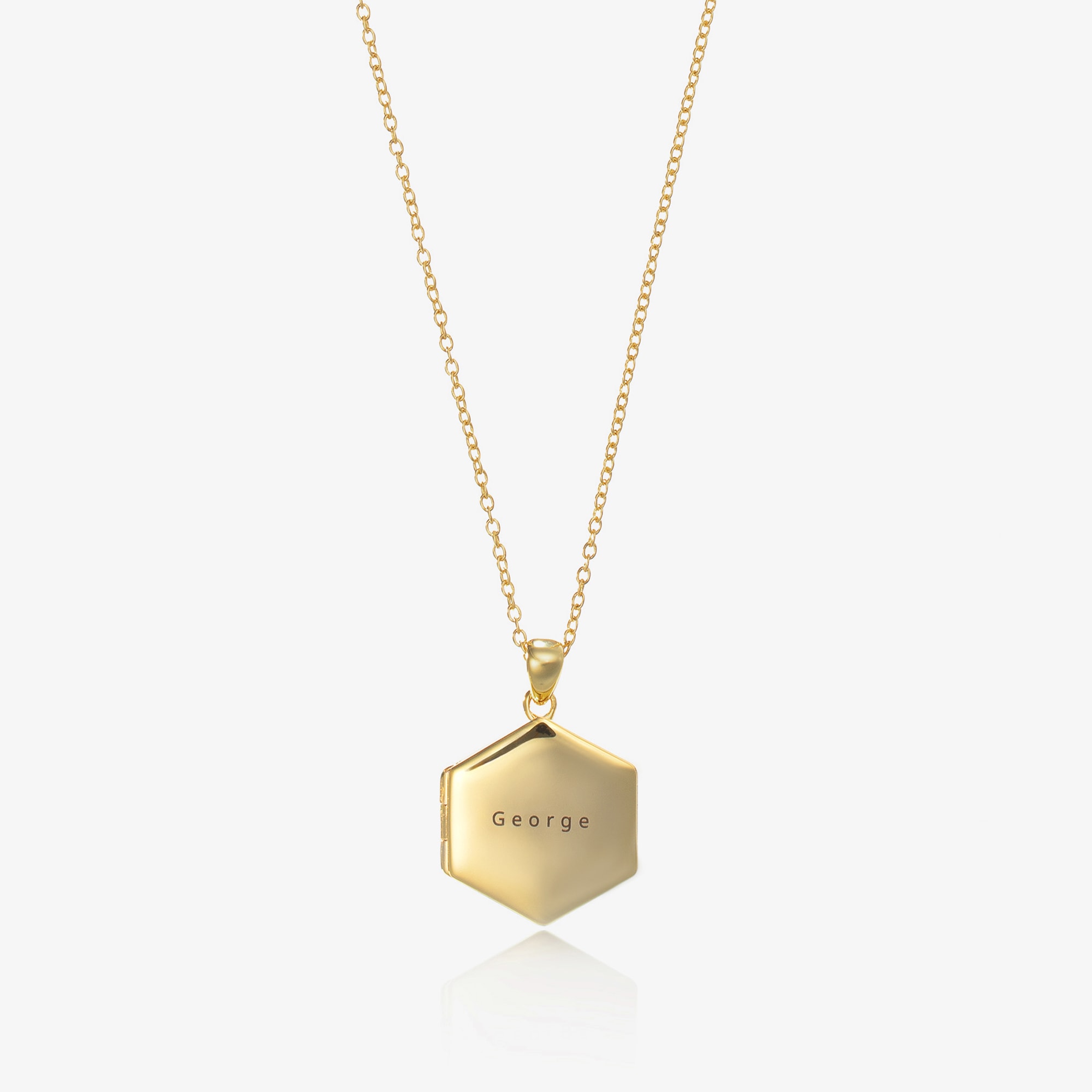 Personalised Locket Necklace (45cm) - View 1