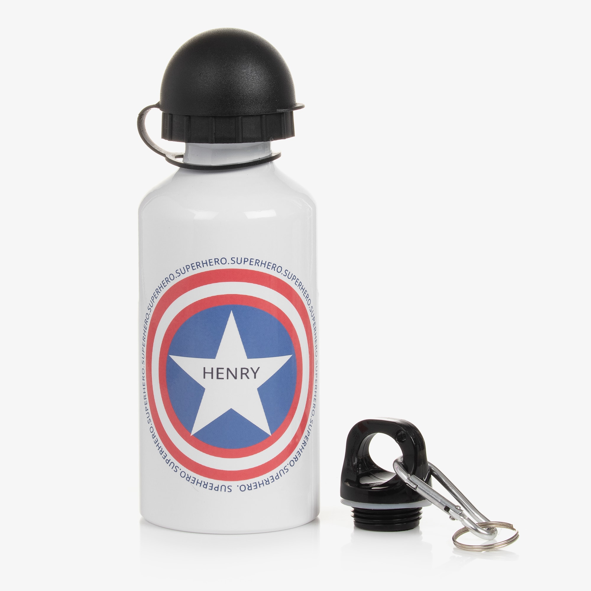 Personalised Superhero Water Bottle (20cm) - View 1