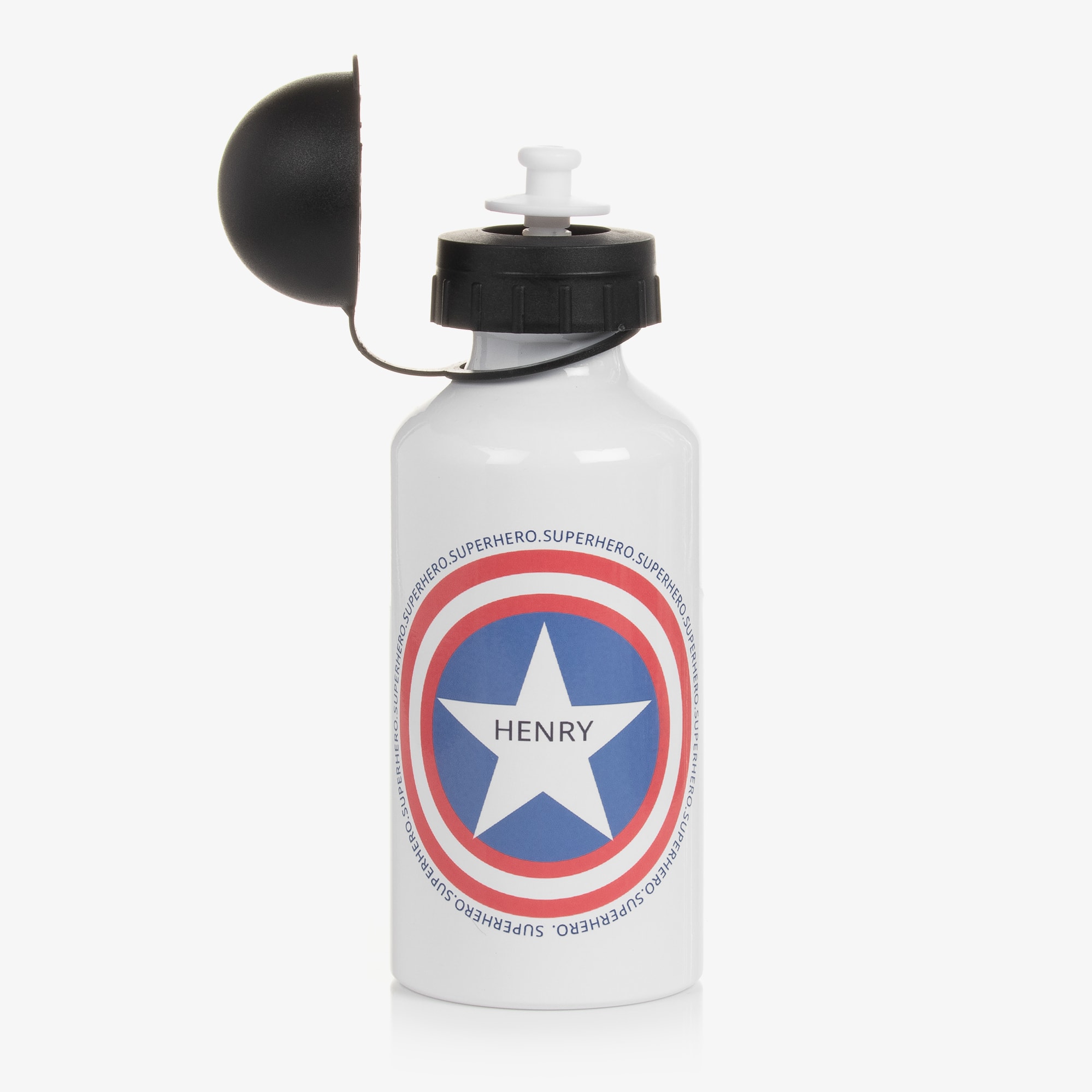 Personalised Superhero Water Bottle (20cm) - View 2