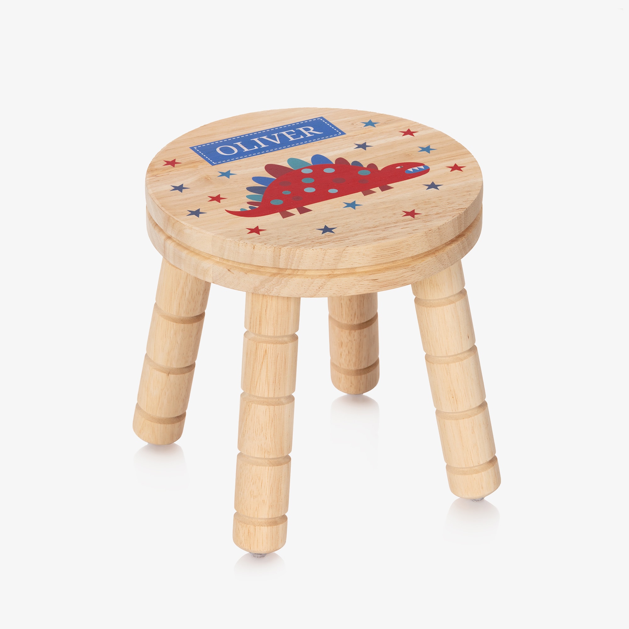 Personalised Wooden Dinosaur Stool - View 1