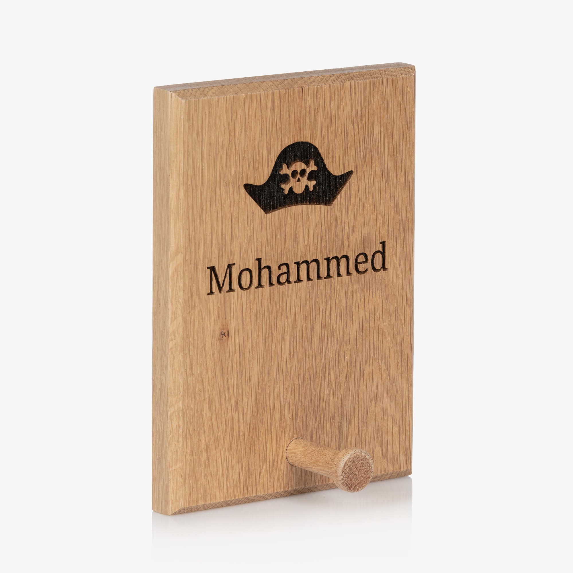 Personalised Wooden Pirate Hat Peg Hook (18cm) - View 2