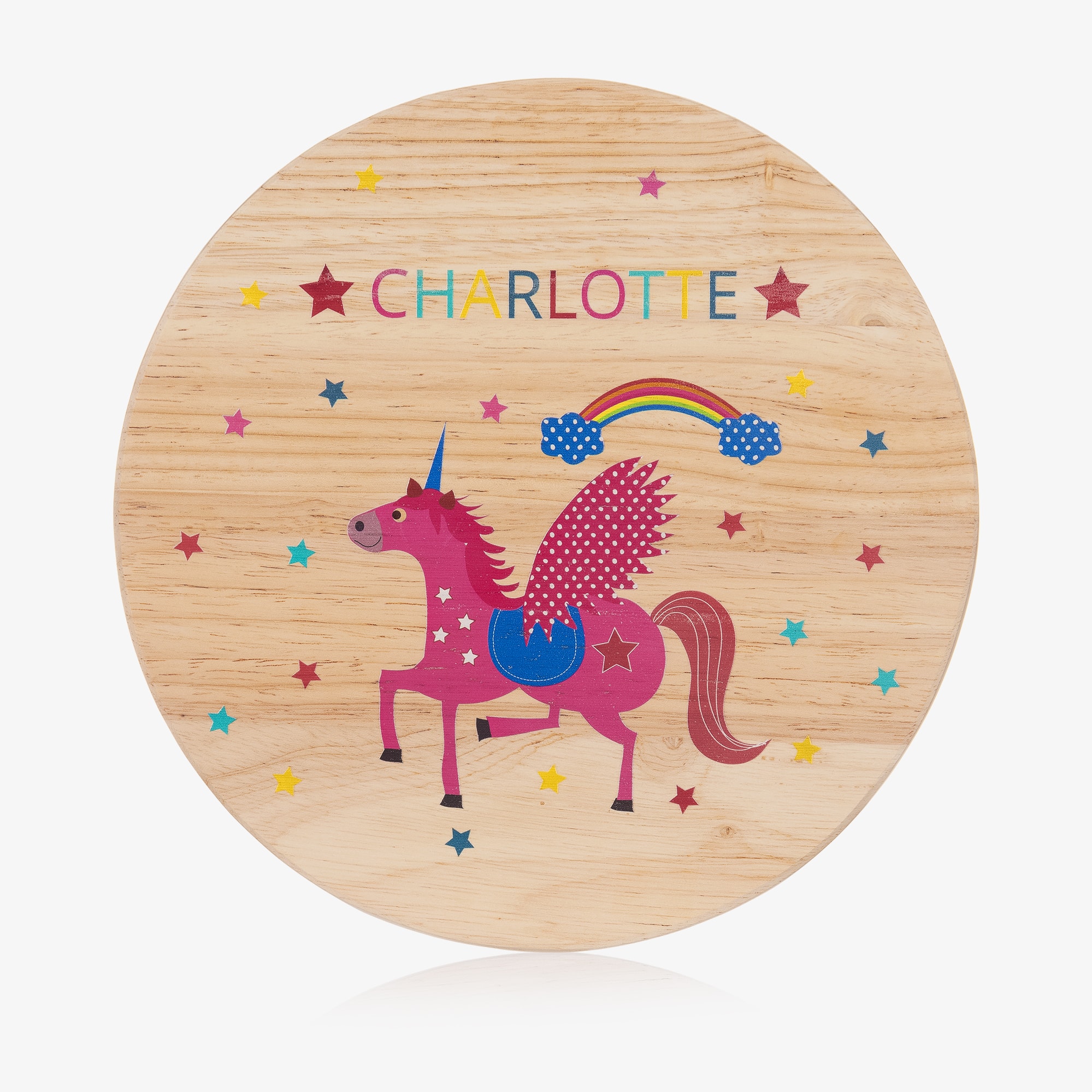 Personalised Wooden Unicorn Stool - View 2