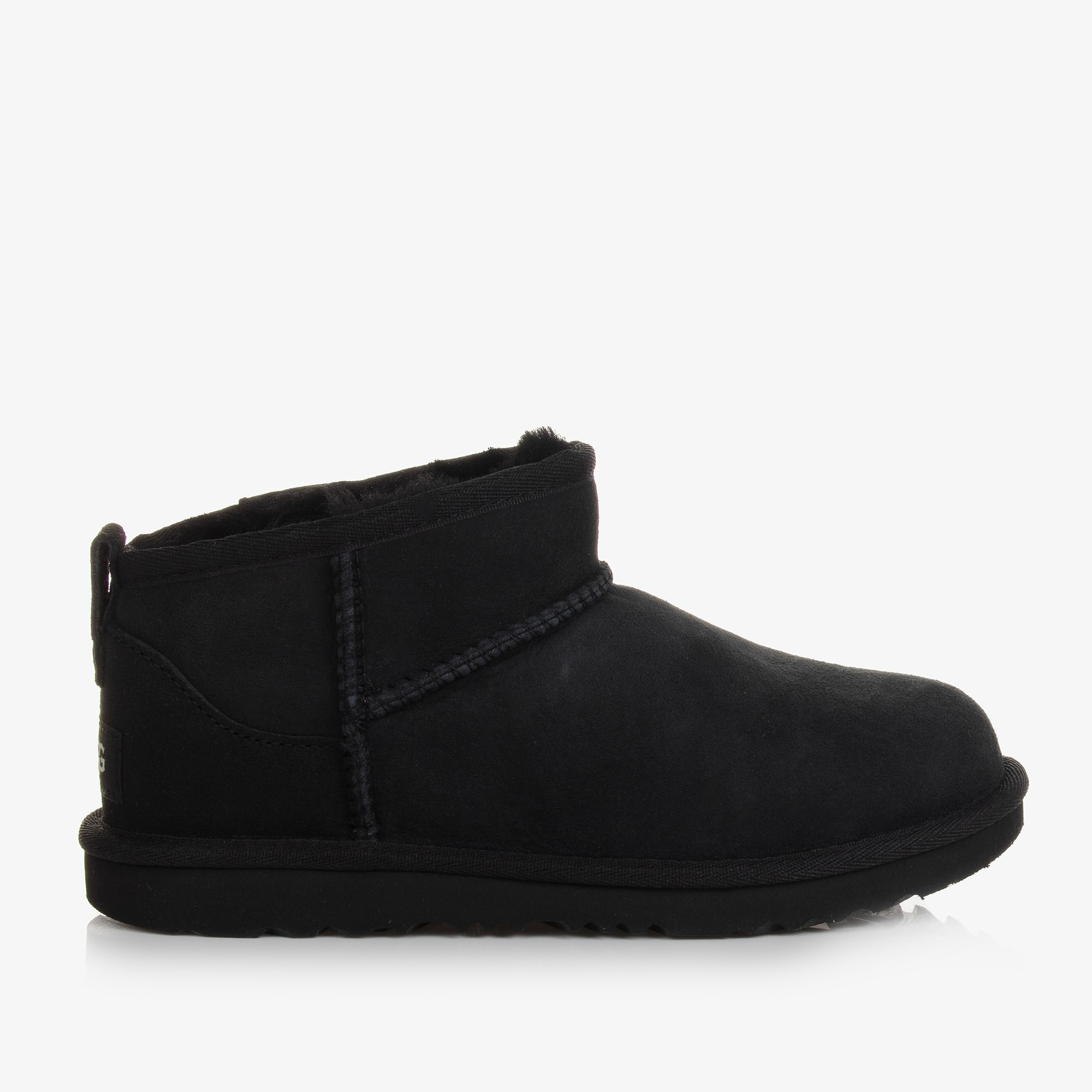 Beige Classic Ultra Mini II Suede Boots - View 4