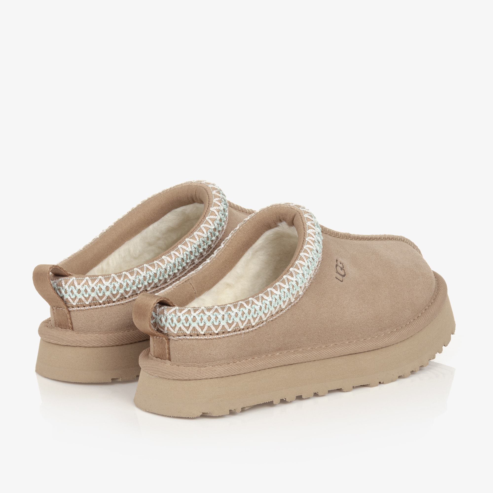 Brown Suede Leather Tazz Mules - View 2