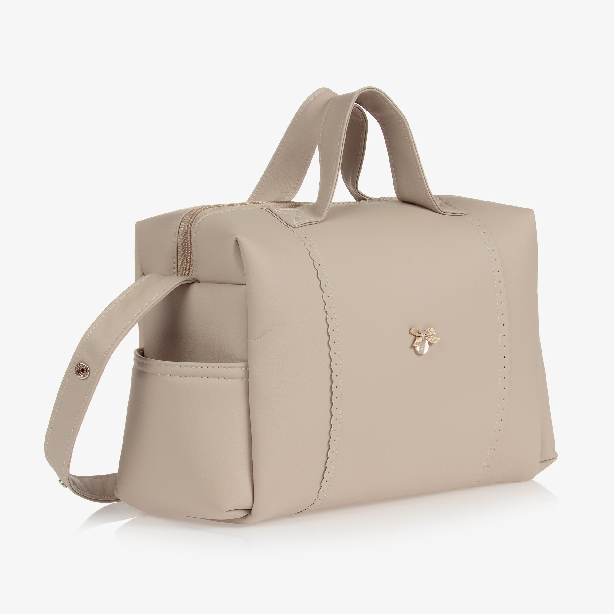 Grey Faux Leather Changing Bag (41cm) - View 4