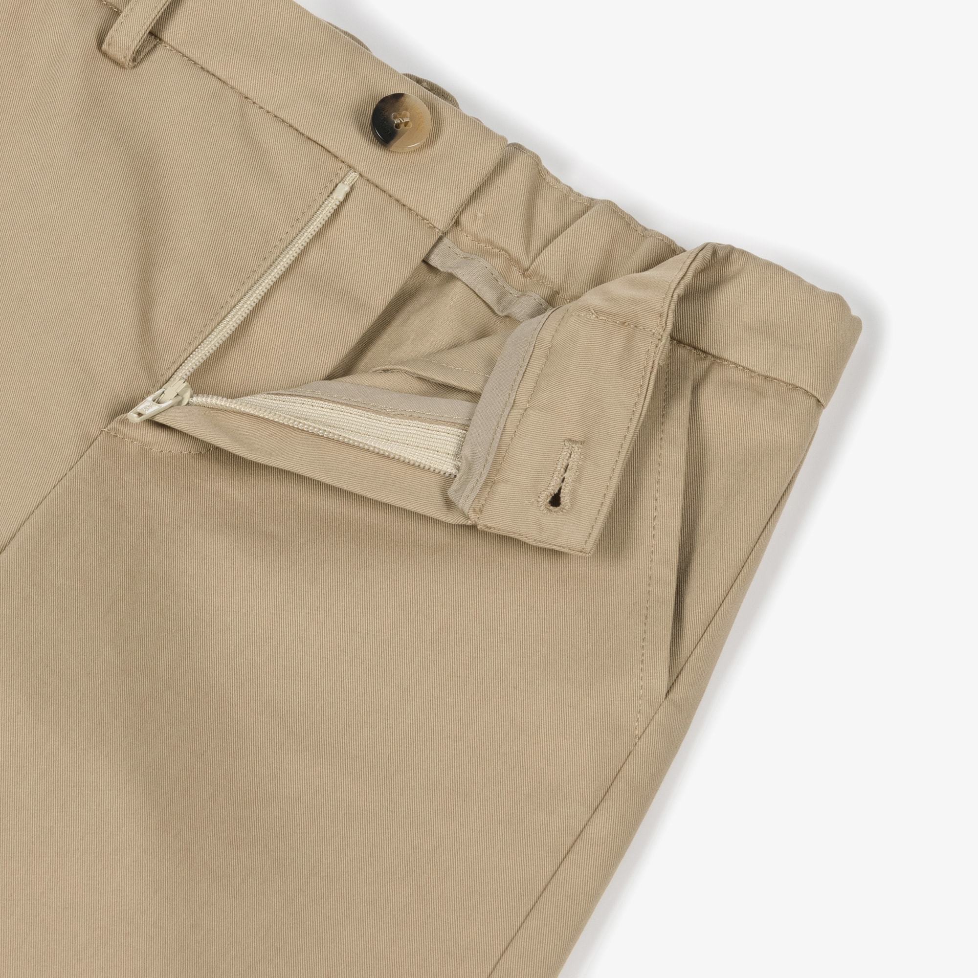 Junior Boys Beige Cotton Chino Trousers - View 3