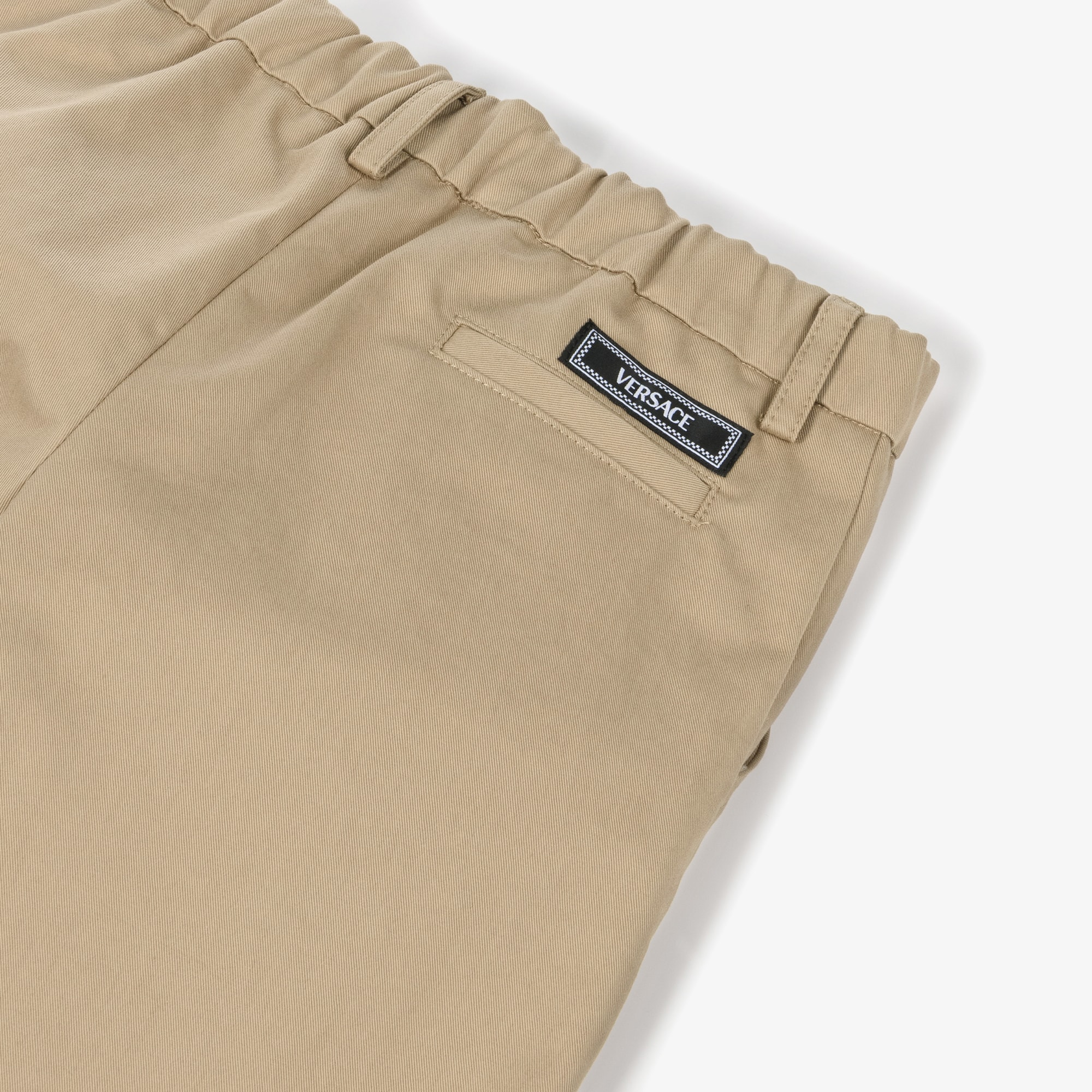 Junior Boys Beige Cotton Chino Trousers - View 4