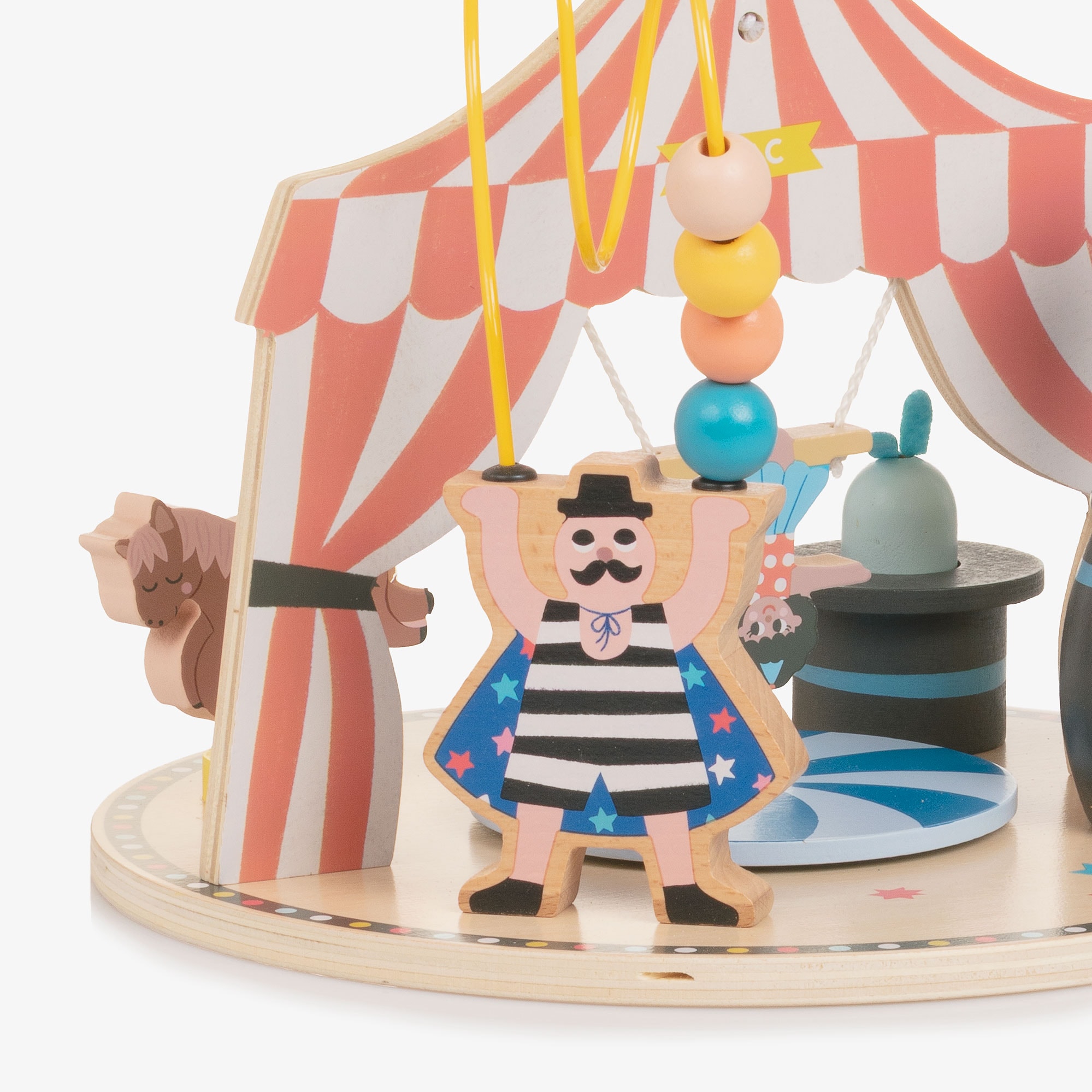 Multicolour Wooden Toy Circus (26cm) - View 5