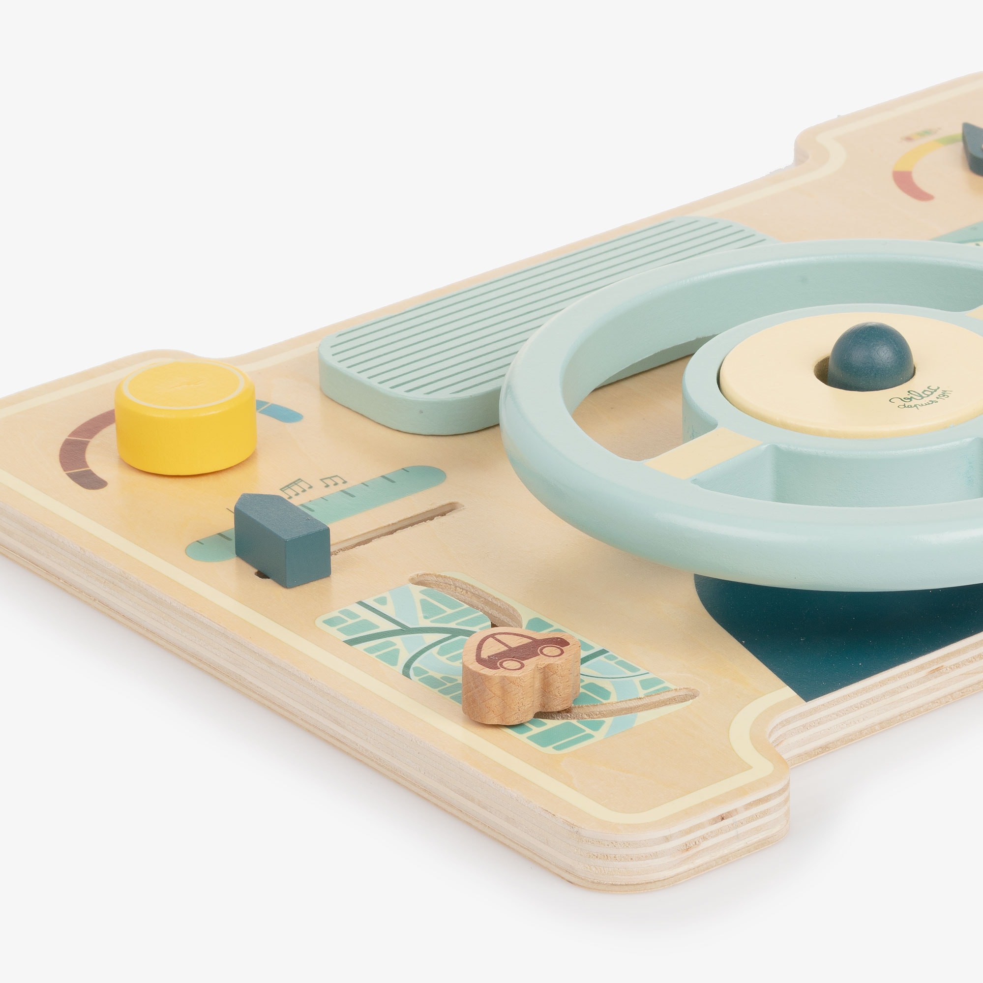 Wooden Car Dashboard Activity Toy (35cm) - View 3