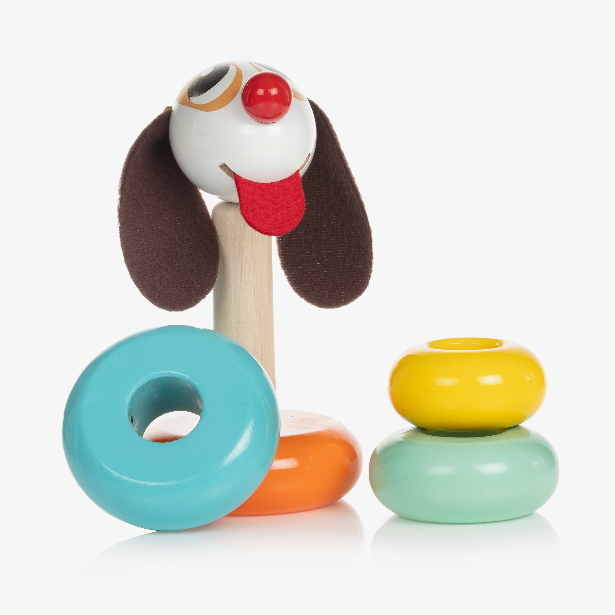 Wooden Puppy Stacking Toy (15cm) - View 3