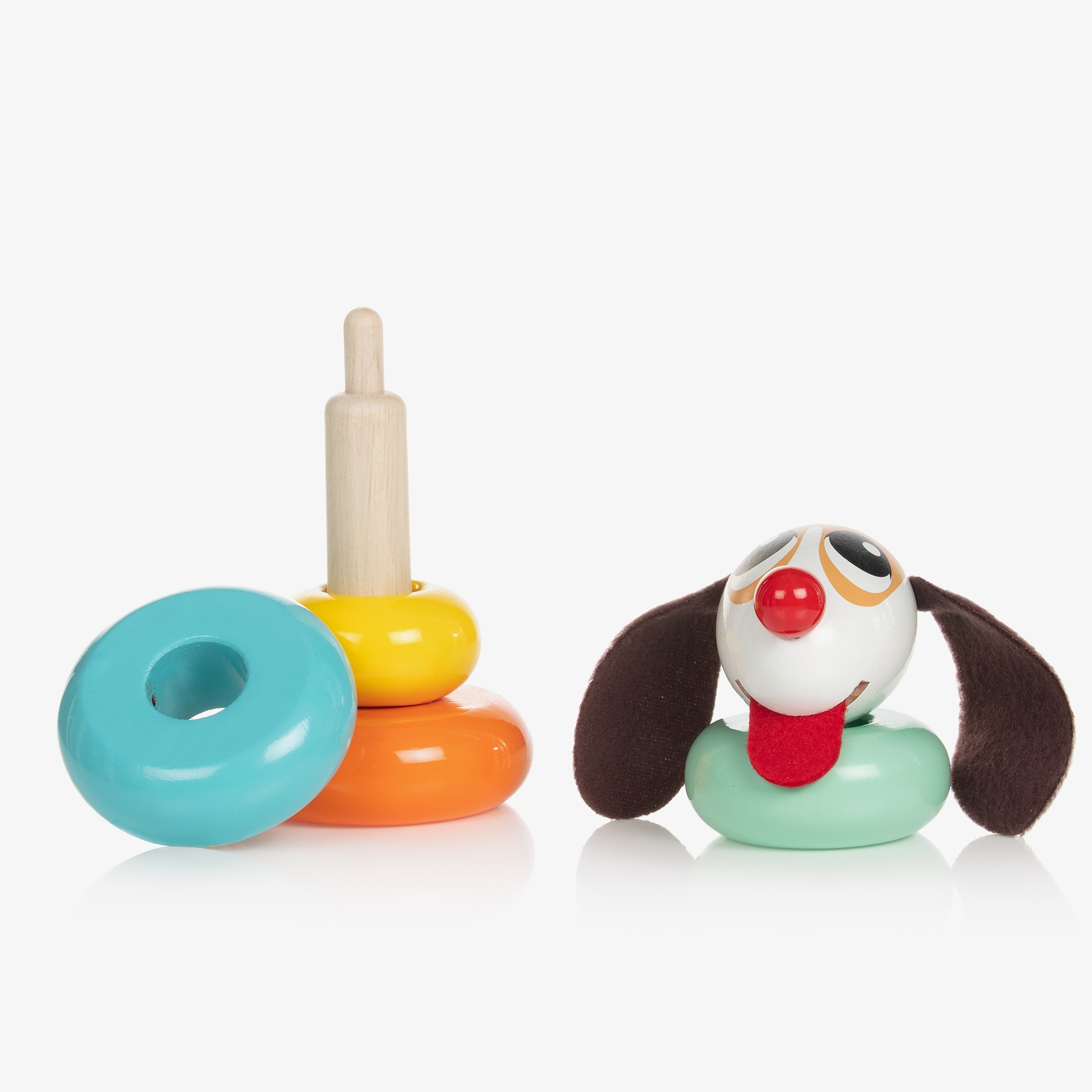 Wooden Puppy Stacking Toy (15cm) - View 4
