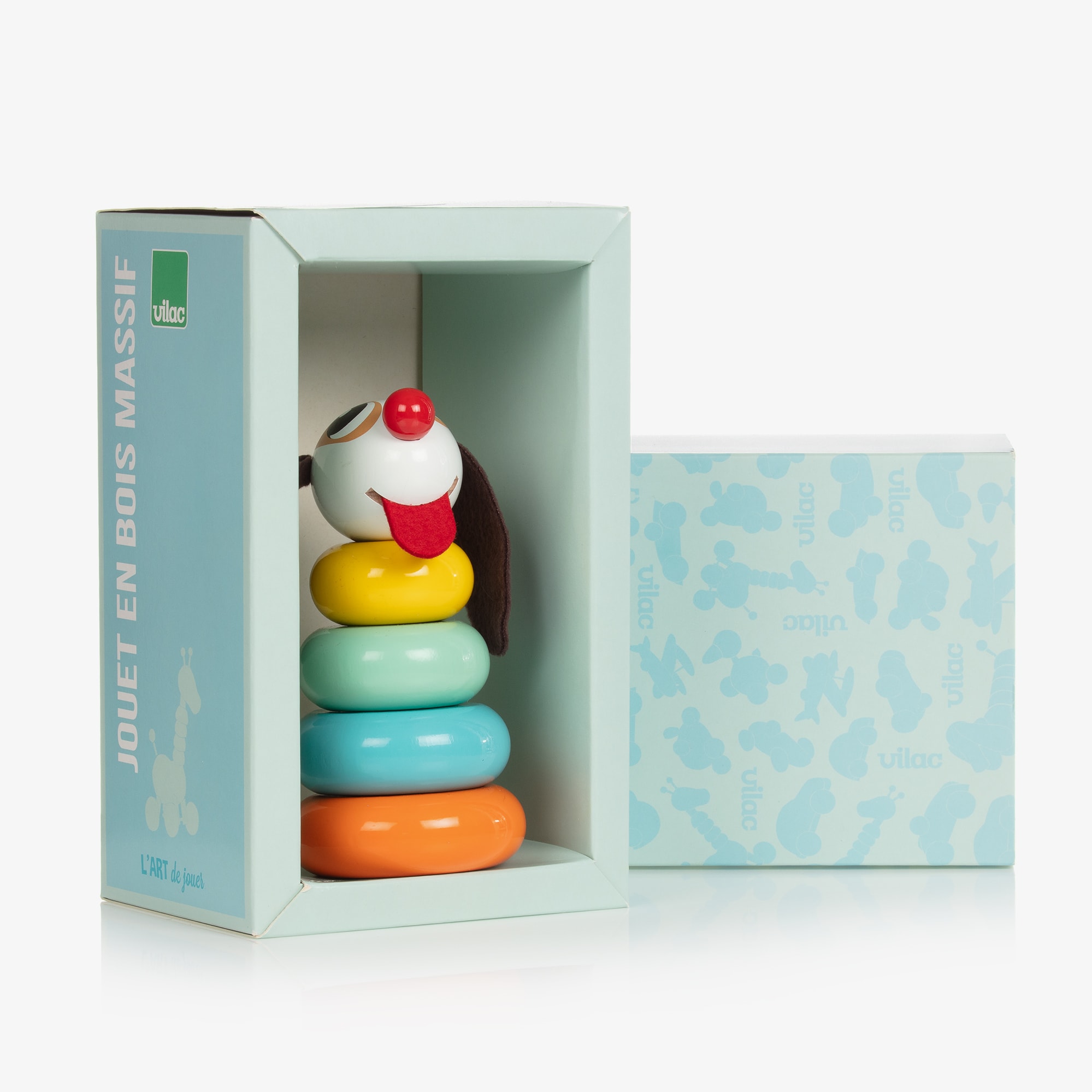 Wooden Puppy Stacking Toy (15cm) - View 5