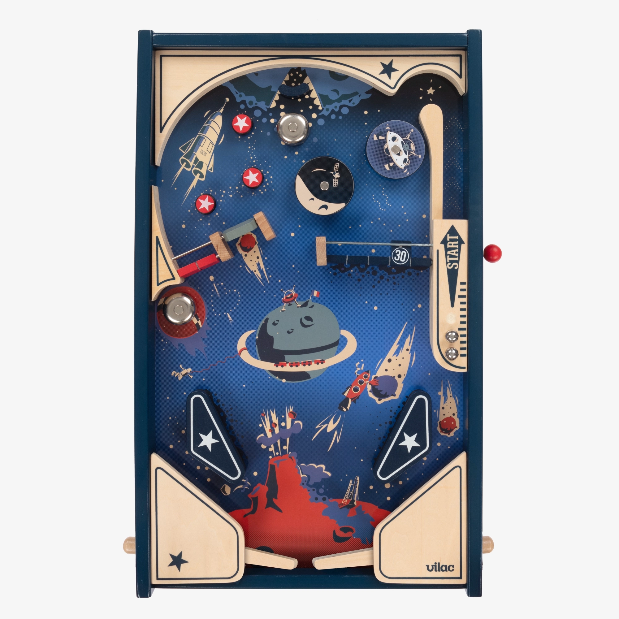 Wooden Space Pinball Toy (60cm) - View 2