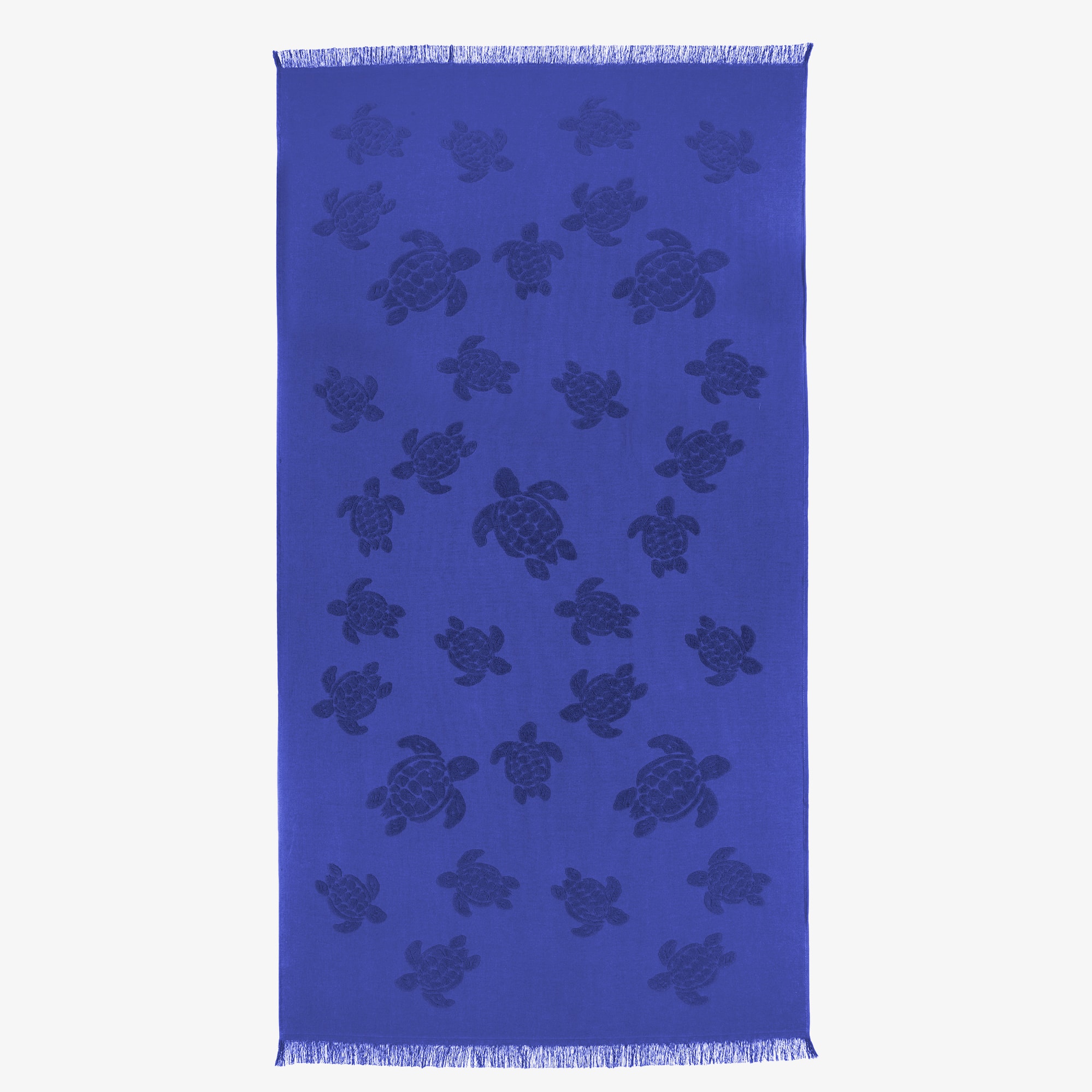 Blue Cotton Turtles Beach Towel (180cm) - View 1