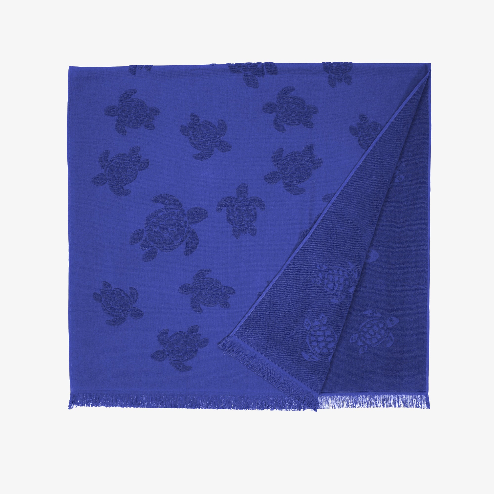 Blue Cotton Turtles Beach Towel (180cm) - View 3