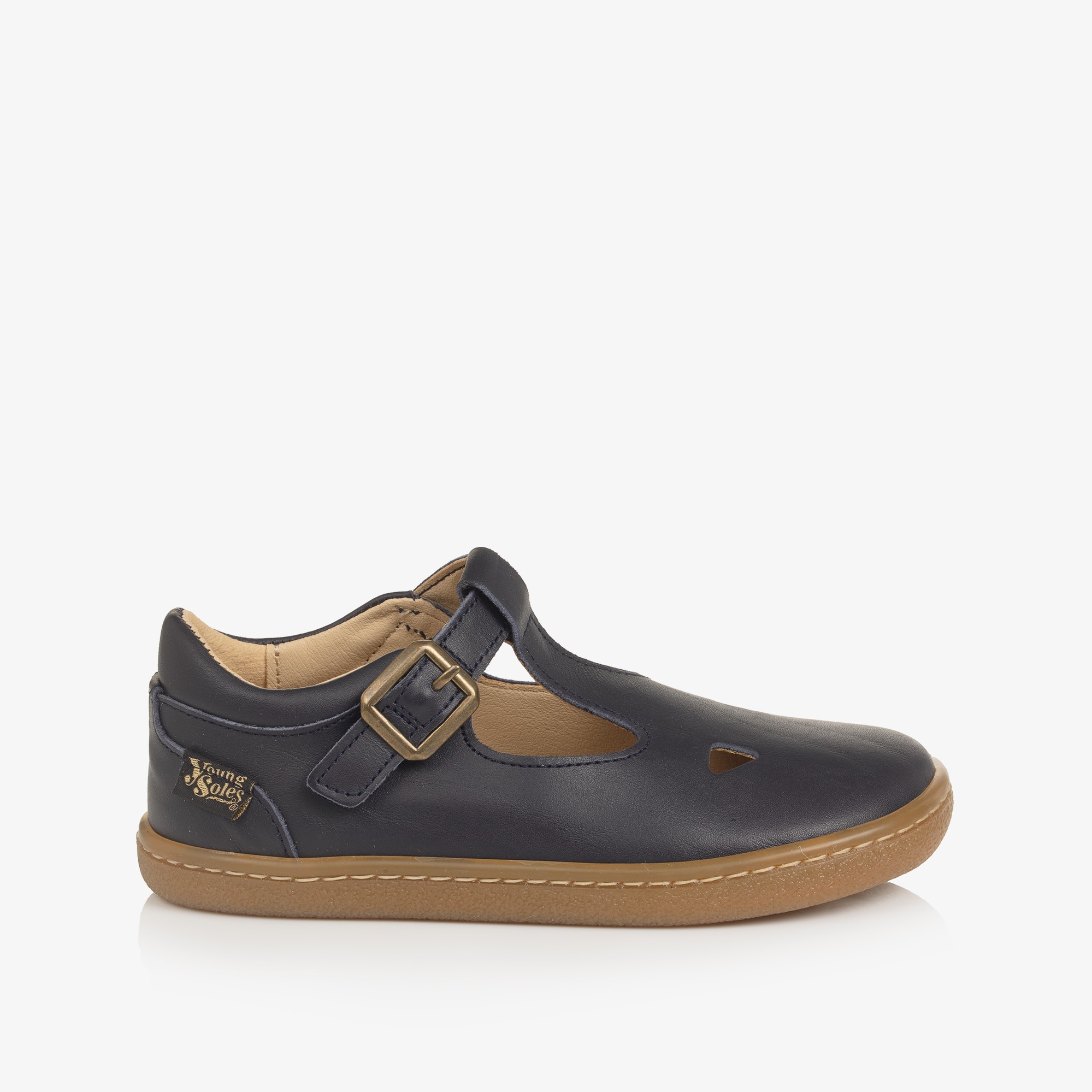 Brown Leather Darcey Barefoot T-Bar Shoes - View 4